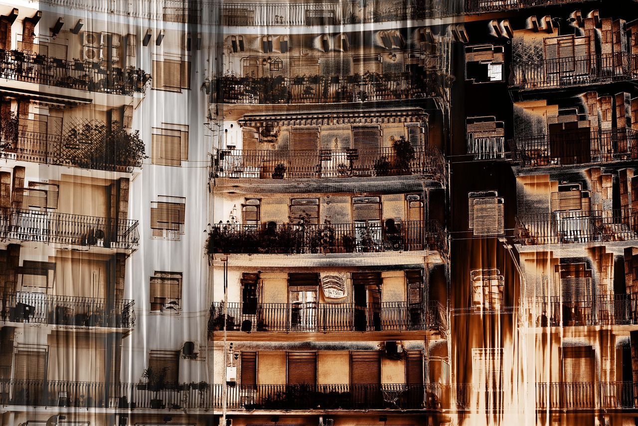Flatgebouw in een Nederlandse stad als voorbeeld van vrije-sectorwoningen voor beleggers